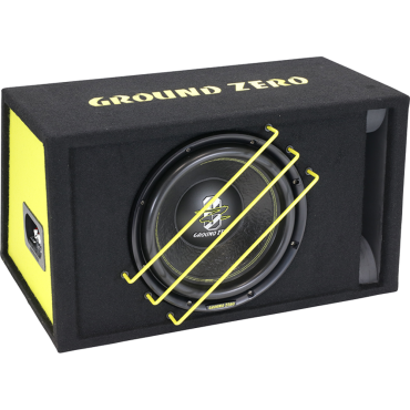 Ground Zero GZRB 30SPL Passive vented enclosure including 12″ RADIOACTIVE SPL subwoofer 1350 Watts SPL