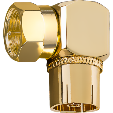 Oehlbach Antenna AD-F 90 Angle adapter coaxial w / F connector