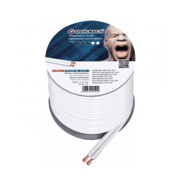 Oehlbach Speaker Wire SP-25 Καλώδιο Ηχείων 2 x 2.5 mm² 10m Λευκό (Τεμάχιο)