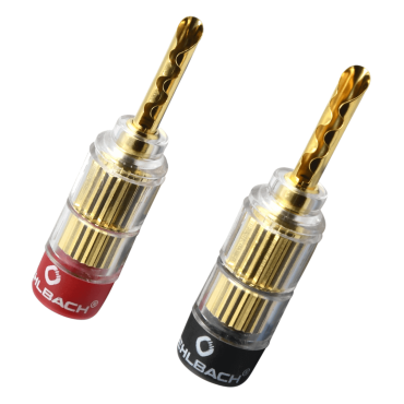 OEHLBACH Banana Tube 1.5mm² - 6mm²  Επίχρυσο (3021) (Σετ 4 τεμάχια)