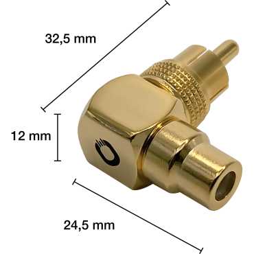 Oehlbach Sound-AD 90 Angle adaptor Cinch 90°