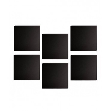 Audiodesigner Tetragwno Ηχοαπορροφητικά Πάνελ 60 x 60 x 5m Black (6 Τεμάχια)