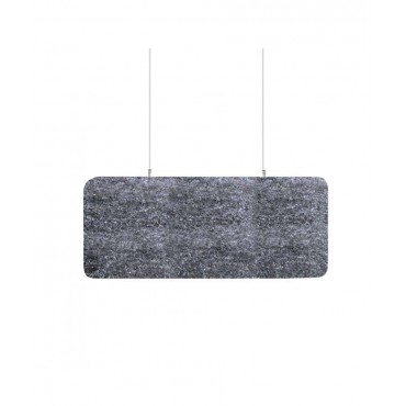 Audiodesigner ECOBAFFLE Rectangle Ηχοαπορροφητικά Πάνελ Οροφής 30x120x4cm Γκρι (Σετ 4 Τεμαχίων)