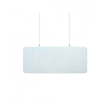 Audiodesigner ECOBAFFLE Rectangle Ηχοαπορροφητικά Πάνελ Οροφής 30x120x4cm Λευκό (Σετ 4 Τεμαχίων)