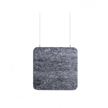 Audiodesigner ECOBAFFLE Square Ηχοαπορροφητικά Πάνελ Οροφής 60x60cm Γκρι (Σετ 4 Τεμαχίων)
