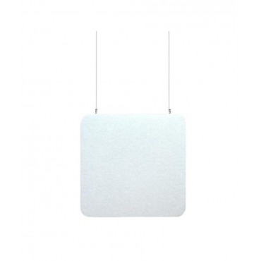 Audiodesigner ECOBAFFLE Square Ηχοαπορροφητικά Πάνελ Οροφής 60x60cm Λευκό (Σετ 4 Τεμαχίων)