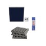 EQ Acoustics Πακέτο Αφρώδη Ηχοαπορροφητικά και Spray Βενζινόκολλας Blue / 2,16 τ.μ. (Σετ)