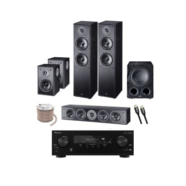 Πακέτο PISLINE Black Home Cinema 5.1.2 Magnat S Line Dolby Atmos, Pioneer VSX-835D Ραδιοενισχυτή και Oehlbach Καλώδια (Σετ)