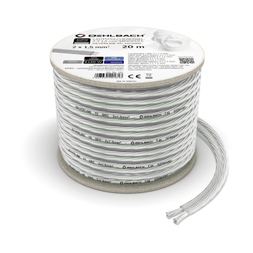 Oehlbach Silverline SP-15 Επαργυρωμένο  Καλώδιο Ηχείων 2 x 1.5 mm² 20m (Τεμάχιο)