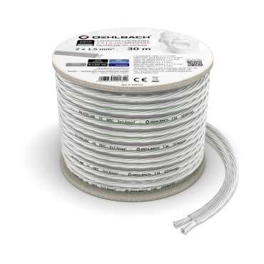 Oehlbach Silverline SP-15 Επαργυρωμένο  Καλώδιο Ηχείων 2 x 1.5 mm² 30m (Τεμάχιο)
