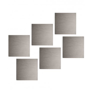Audiodesigner Tetragwno Ηχοαπορροφητικά Πάνελ 60 x 60 x 5m Silver Grey (6 Τεμάχια)