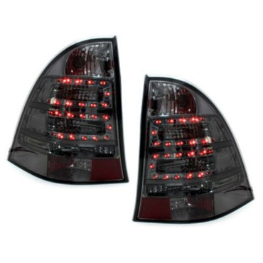 Πίσω φανάρια led για Mercedes combi C-Class W203 (2000-2004) - black - σετ 2τμχ.