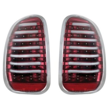 Πίσω φανάρια led για Mini Cooper (2009+) - μαύρα - σετ 2τμχ.