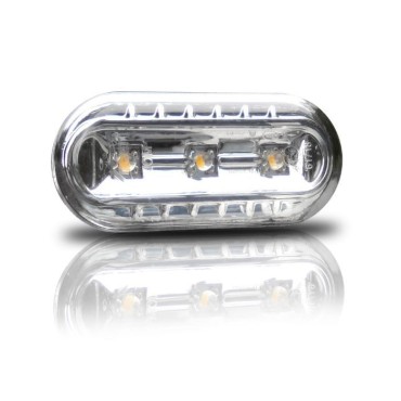 Led φλας φτερού για Vw / Ford / Seat -χρωμίου - σετ 2τμχ.