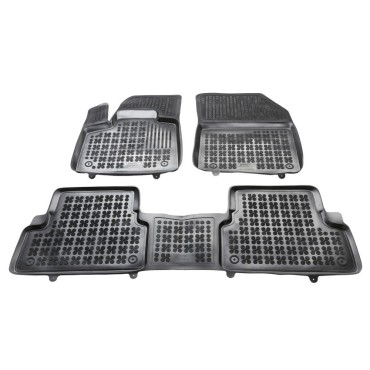 Λαστιχένια πατάκια Rezaw Plast για PEUGEOT 3008 (2016-2024) - except for the Plug-in Hybrid - τύπου σκαφάκι - 3τμχ.