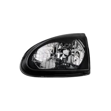 Φανάρια εμπρός για Honda CRX DEL SOL (1993-1997) - μαύρα , χωρίς λάμπες (Η4) - σετ 2τμχ.