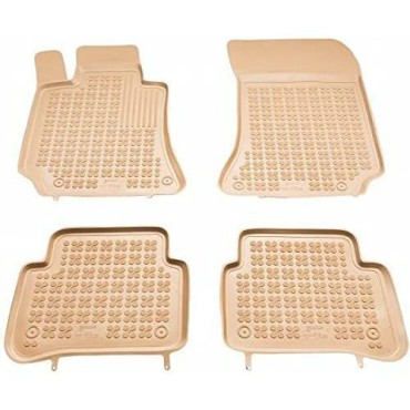 Λαστιχένια πατάκια Rezaw Plast για FORD Galaxy (1995-2006) / VW Sharan / SEAT Alhambra (1995-2010) - Σετ - τύπου σκαφάκι - μπεζ - 4τμχ.