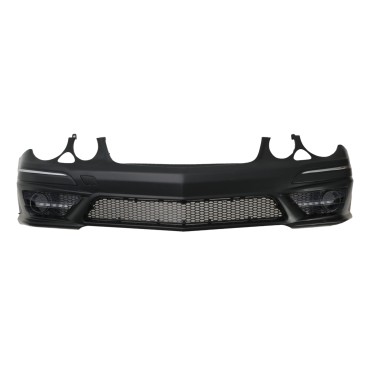 Προφυλακτήρας εμπρός για Mercedes W211 E-Class (2006-2009) - AMG Design με LED φώτα ημέρας