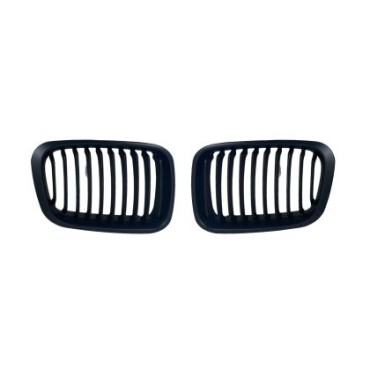 Μάσκα για BMW E46 sedan και combi (1998-2001) και compact (2001-2005) - μαύρη - 2τμχ.