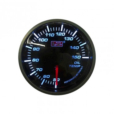 Όργανο Θερμοκρασίας Λαδιού Auto Gauge Φιμέ 60mm Super White