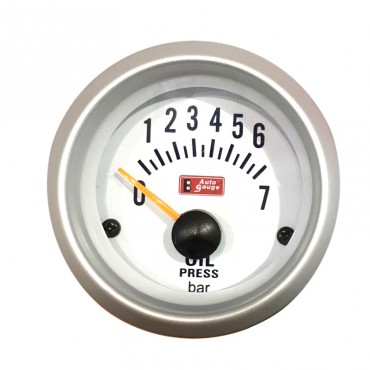 Όργανο Πίεσης Λαδιού Auto Gauge Λευκό 52mm 15912