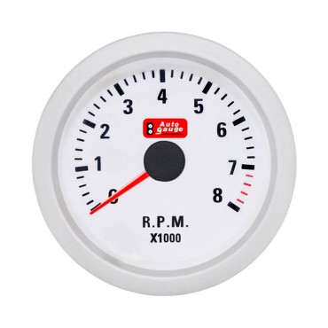 Στροφόμετρο R.P.M. Auto Gauge Λευκό 52mm 11689