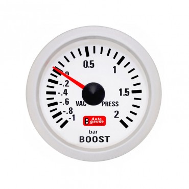 Μπαρόμετρο Boost Auto Gauge Λευκό 52mm 14226