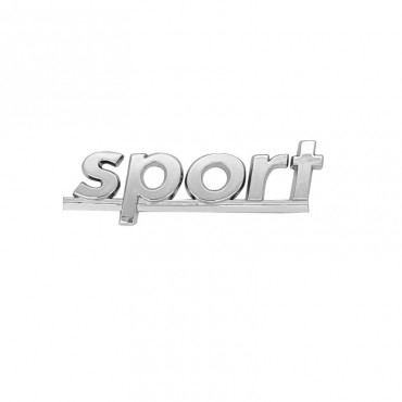 Αυτοκόλλητo Χρωμίου 3D ''Sport'' 11cm x 2.5cm 1 Τεμάχιο
