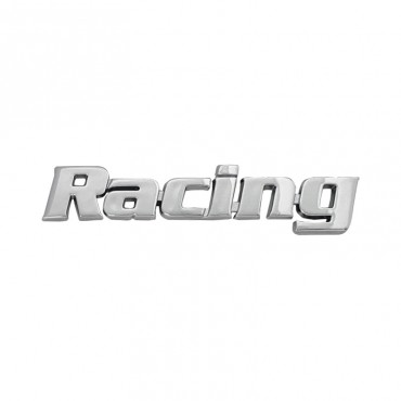 Αυτοκόλλητo Χρωμίου 3D ''Racing'' 10.2cm x 2cm 1 Τεμάχιο