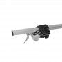Μπάρες Οροφής Αλουμινίου Railing System 123cm Ασημί Με Ασημί Καπάκια (Hj-Rb013) 2 Τεμάχια