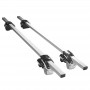 Μπάρες Οροφής Αλουμινίου Railing System 123cm Ασημί Με Ασημί Καπάκια (Hj-Rb013) 2 Τεμάχια