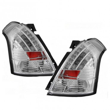 Πισινά Φανάρια Set Για Suzuki Swift 05-10 Led Χρωμίου Sonar