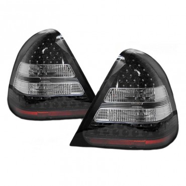 Πισινά Φανάρια Set Για Mercedes-Benz C-Class W202 93-00 Led Μαύρα KAtuning