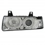 Μπροστινά Φανάρια Set Για Bmw 3 E36 90-99 Coupe / Cabrio ccfl Angel Eyes Χρωμίου H3/H1 Eagle Eyes