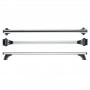 Μπάρες Οροφής Αλουμινίου CRUZ 924-765 Oplus AX-128cm Ασημί 2 Τεμάχια