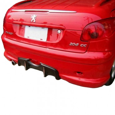 Αεροτομή Πορτ Παγκάζ Για Peugeot 206cc 98-13 Lipspoiler Chrome Από Abs Πλαστικό