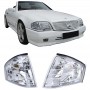 Μπροστινά Φλας Για Mercedes-Benz SL R129 89-01 Χρώμιο 2 Τεμάχια Eagle Eyes