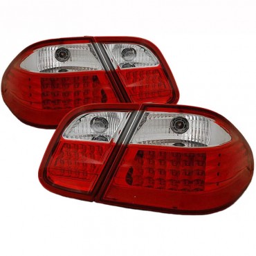 Πισινά Φανάρια Set Για Mercedes-Benz CLK W208 97-02 Led Κόκκινο/Crystal Eagle Eyes