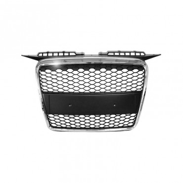 Μάσκα Για Audi A3 8P 05-08 RS3 Look Κυψελωτή Χρώμιο/Μαύρο 1 Τεμάχιο