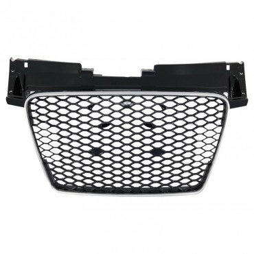 Μάσκα Για Audi TT 8J 06-14 TTRS Look  Κυψελωτή Χρώμιο/Γυαλιστερό Μαύρο 1 Τεμάχιο