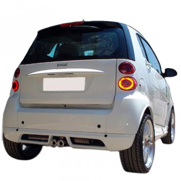 Spoiler Πίσω Προφυλακτήρα Για Smart Fortwo 451 07-12 Brabus Look Από Abs Πλαστικό 1 Τεμάχιο