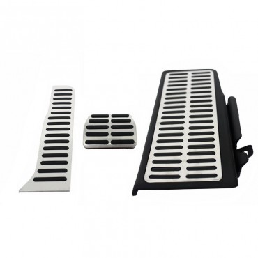 Πεντάλ Αλουμινίου Κουμπωτά Και Footrest Για VW Passat B6 05-10 / Passat B7 10-14 / Passat CC Αυτόματα Σετ 3 Τεμάχια KPVW02