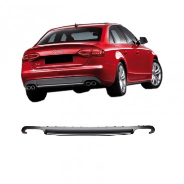 Diffuser Πίσω Προφυλακτήρα Για  Audi A4 B8 08-11 Sedan/Avant S4 Look Από Abs Πλαστικό 1 Τεμάχιο