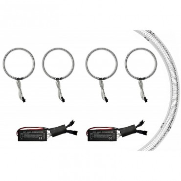 Angel Eyes CCFL Kit Για Bmw 3 E30 82-93 / 5 E34 88-95 / 7 E32 87-94 4x114mm Λευκά 6 Τεμάχια