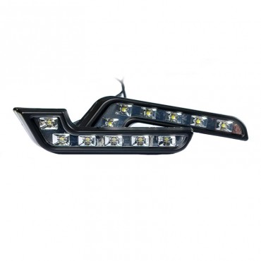 DRL Set Φώτα Ημέρας Universal L-Σχήμα Mercedes-Benz E-Class W212 Look 12 Volt 2 Τεμάχια