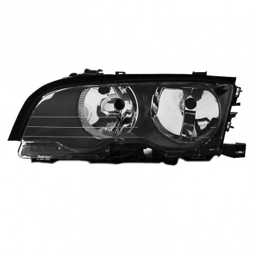 Φανάρι Μπροστινό Αριστερό Για Bmw 3 E46 99-01 Coupe / Cabrio Black H7/H7 Με Μοτέρ Eagle Eyes