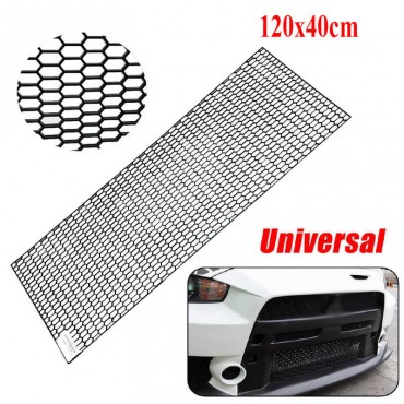 Σίτα Προφυλακτήρα Universal Πλαστική Honeycomb 120x40cm Με Τρύπα 30mm x 11mm Μαύρη
