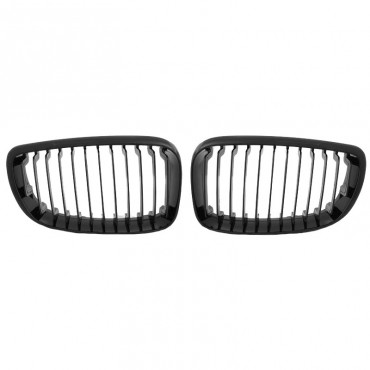 Καρδιές Μάσκας Για Bmw 1 E81 / E82 / E87 / E88 07-11 Μαύρο Γυαλιστερό 2 Τεμάχια
