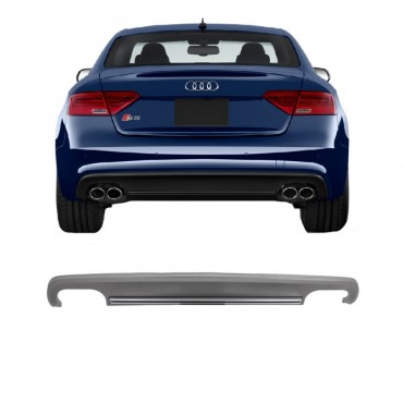 Diffuser Πίσω Προφυλακτήρα Για Audi A5 8T,8F 11-17 Coupe S5 Look Από Abs Πλαστικό 1 Τεμάχιο