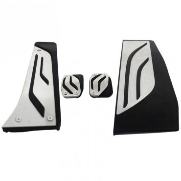 Πεντάλ Αλουμινίου Κουμπωτά Και Footrest Για Bmw F20 11+ , F22 14+ , F30 11+ ,F32 13+ Μη Αυτόματο Σετ 4 Τεμάχια KPBM02